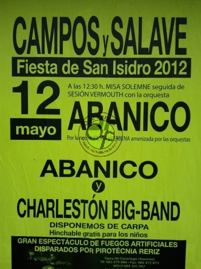 Fiestas de San Isidro en Campos y Salave 2012