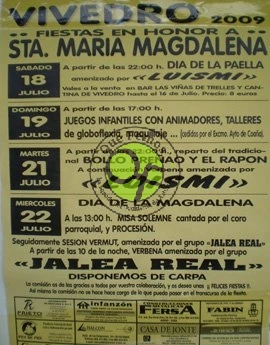 Fiestas de la Magdalena en Vivedro 2009