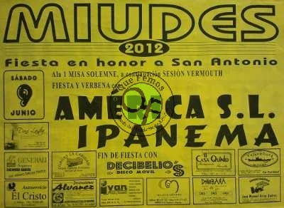 Fiesta de San Antonio en Miudes 2012