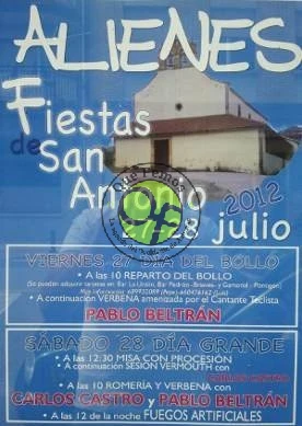 Fiestas de San Antonio en Alienes 2012