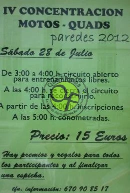 IV Concentración Motos-Quads en Paredes 2012