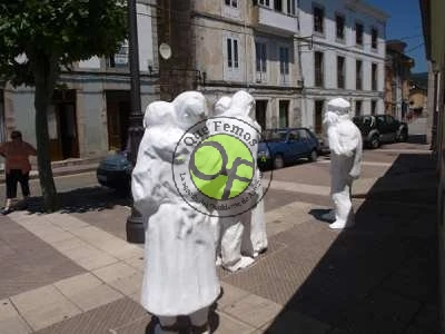 Inauguración del monumento a la emigración en Boal