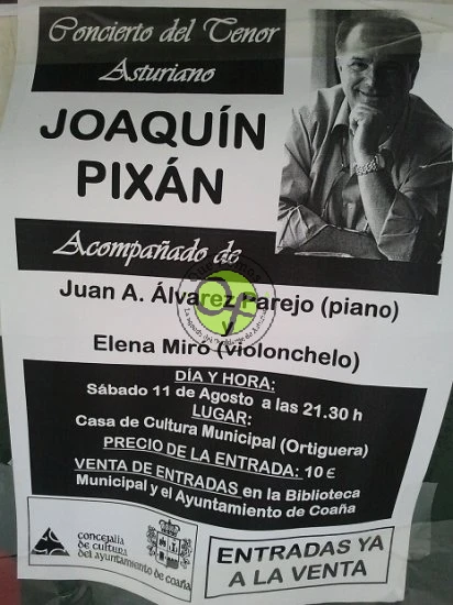 Concierto de Joaquín Pixán en Ortiguera