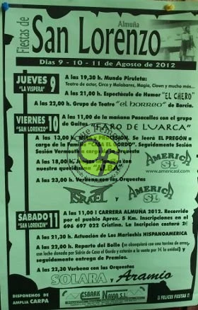 Fiestas de San Lorenzo en Almuña 2012