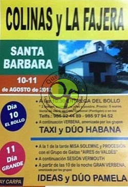 Fiestas de Santa Bárbara en Colinas y La Fajera 2012