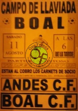 Amistoso en Llaviada entre el Boal C.F. y el Andés C.F.