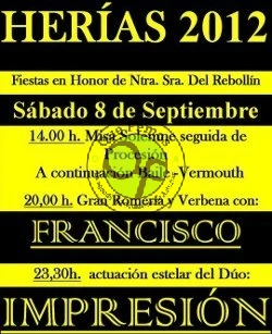 Fiestas de Nuestra Señora del Rebollín en Heirías 2012