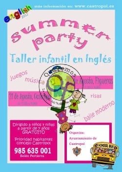 Taller infantil en inglés en Castropol y Figueras