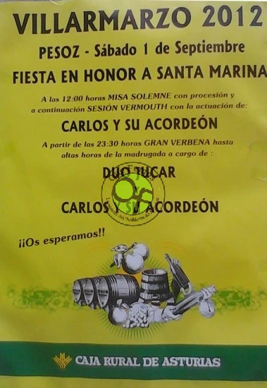 Fiestas de Santa Marina en Villarmarzo 2012