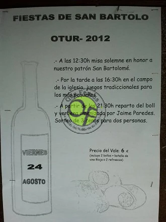 Fiestas de San Bartolo en Otur 2012