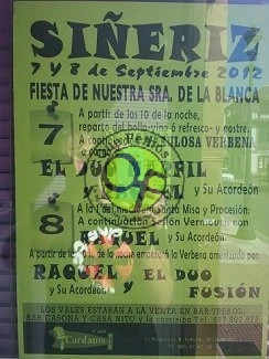 Fiestas de Nuestra Señora de la Blanca en Siñeriz 2012