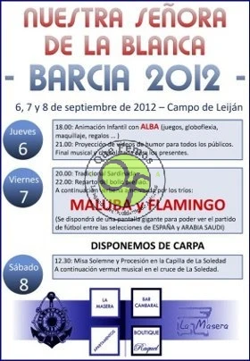 Fiestas de Nuestra Señora de la Blanca en Barcia 2012