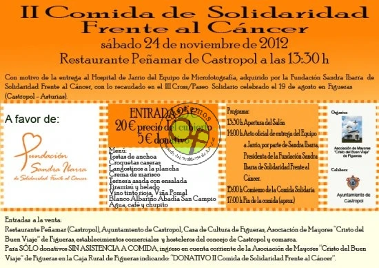 II Comida de Solidaridad frente al Cáncer en Castropol