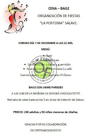 Cena-Baile en Salave
