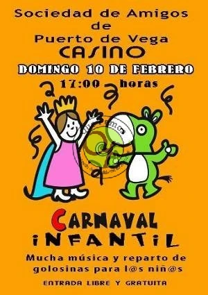 Carnaval infantil en el Casino de Puerto de Vega