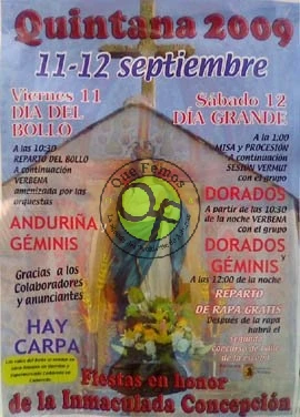 Fiestas de la Concepción en Quintana