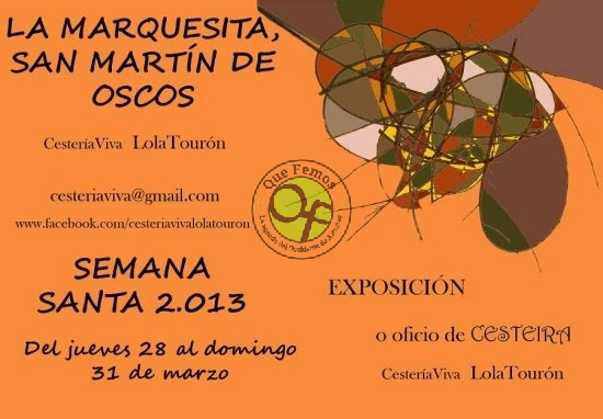 Exposición de cestería viva en San Martín de Oscos