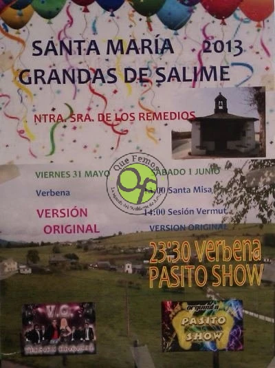 Fiestas en Santa María de Grandas de Salime 2013