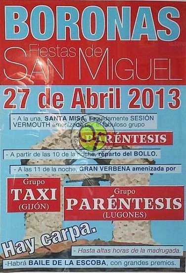 Fiestas de San Miguel 2013 en Boronas