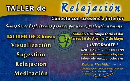 Taller de relajación en el Gabinete Psicológico de Luarca