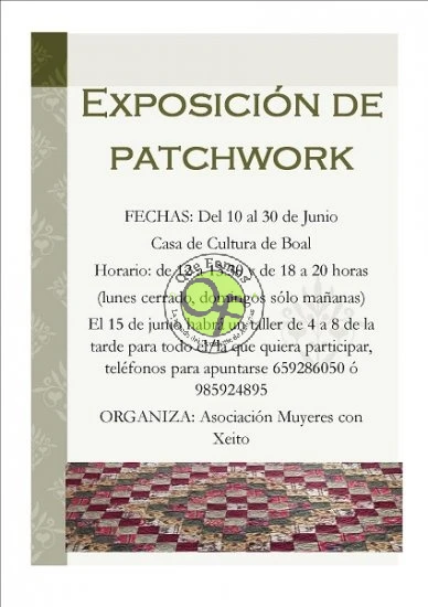 Exposición de Patchwork en Boal