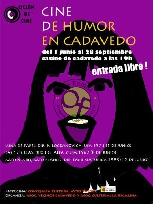 Cine de humor en Cadavedo: de junio a septiembre risas garantizadas
