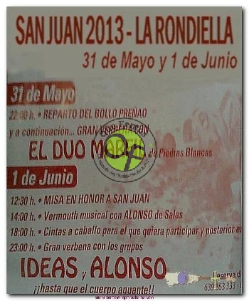 Fiestas de San Juan 2013 en La Rondiella