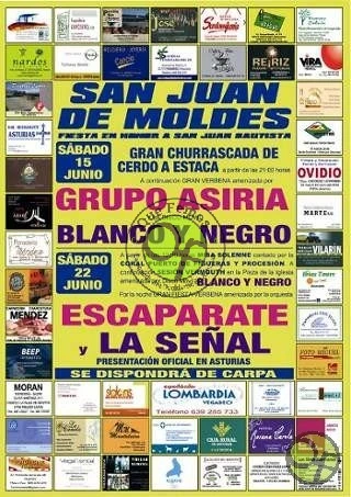 Fiestas de San Juan Bautista en San Juan de Moldes 2013