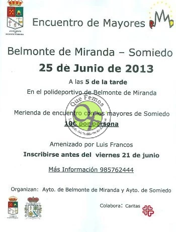 Encuentro de Mayores Belmonte de Miranda-Somiedo 2013