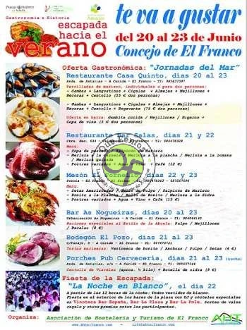 Jornadas Gastronómicas del Mar en El Franco: junio 2013