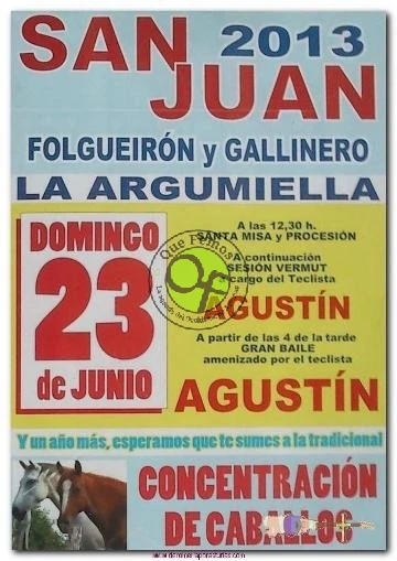 Fiesta de San Juan en Folgueirón y Gallinero 2013
