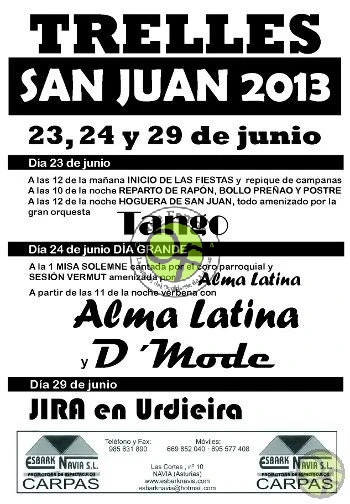 Fiestas de San Juan en Trelles 2013