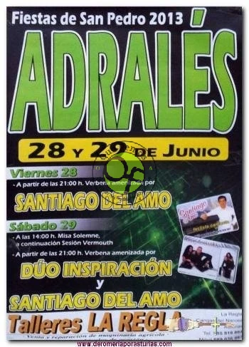 Fiestas de San Pedro en Adralés 2013