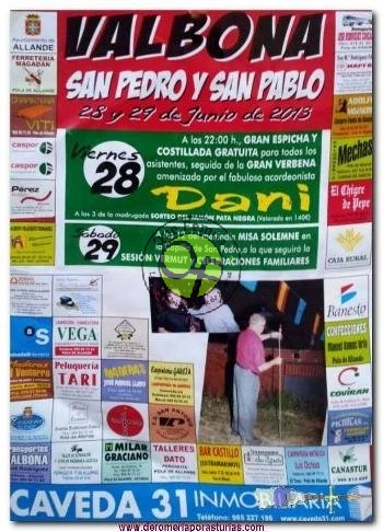 Fiestas de San Pedro y San Pablo en Valbona 2013