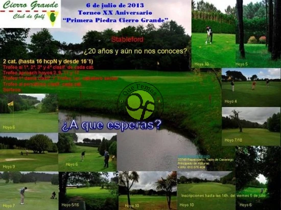 Torneo de Golf XX Aniversario 