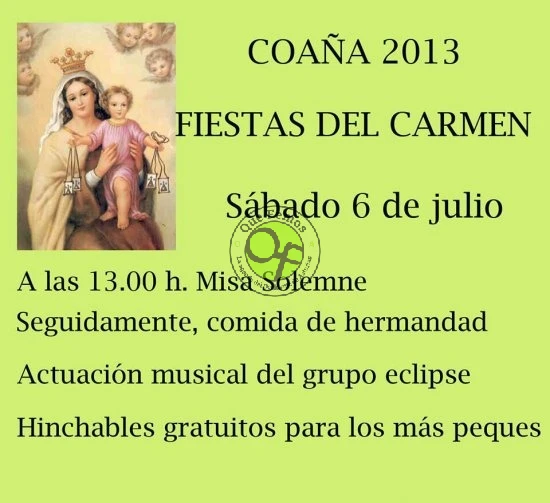 Fiestas de Nuestra Señora del Carmen 2013 en Coaña