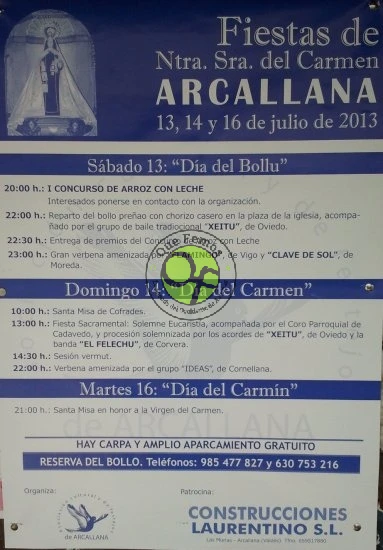 Fiestas de Nuestra Señora del Carmen 2013 en Arcallana