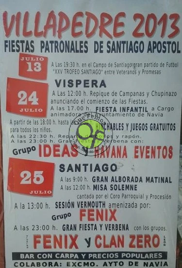 Fiestas de Santiago Apostol 2013 en Villapedre