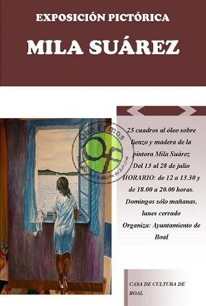Exposición pictórica de Mila Suárez en Boal