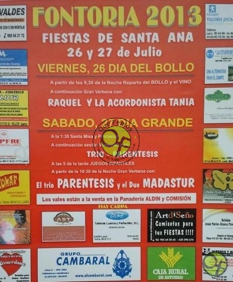 Fiestas de Santa Ana en Fontoria 2013