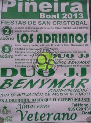 Fiestas de San Cristóbal en Piñeira 2013