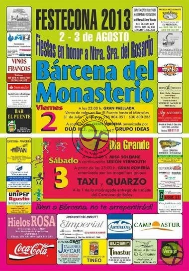 Fiestas del Rosario en Bárcena del Monasterio 2013