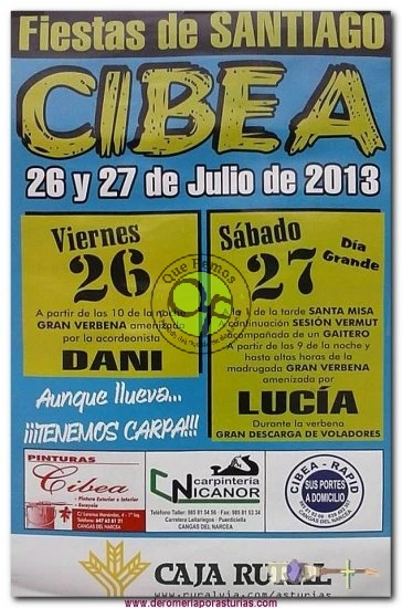 Fiestas de Santiago 2013 en Cibea
