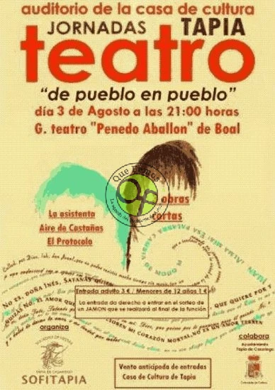 1ª Jornadas de Teatro de Tapia: 