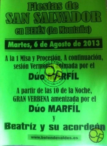 Fiestas de San Salvador en Belén de La Montaña 2013