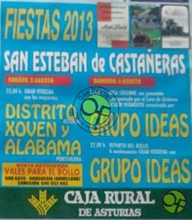 Fiestas de San Esteban en Castañeras 2013