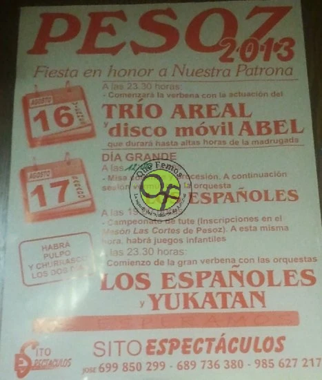 Fiestas de La Asunción 2013 en Pesoz