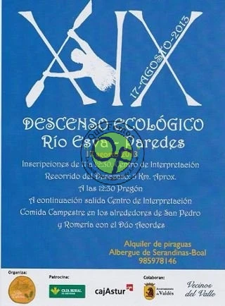 XIX Descenso Ecológico del Río Esva - Paredes 2013