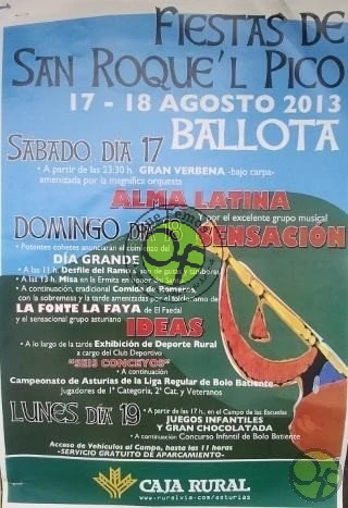 Fiestas de San Roque'l Pico en Ballota 2013