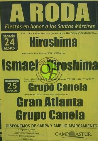 Fiestas de los Santos Mártires 2013 en A Roda